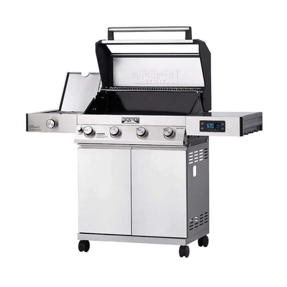 Monument Grills Denali 405 Series | 4 Burner Smart Tech Propane Gas Grill in Stainless Steel