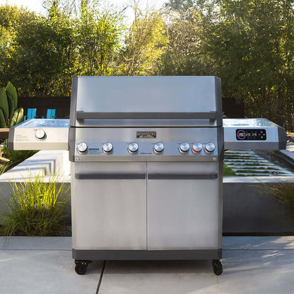 Monument Grills Eminence 605 Series | 6 Burner Advanced Propane Gas Grill in Stainless Steel (Natural Gas Convertible)