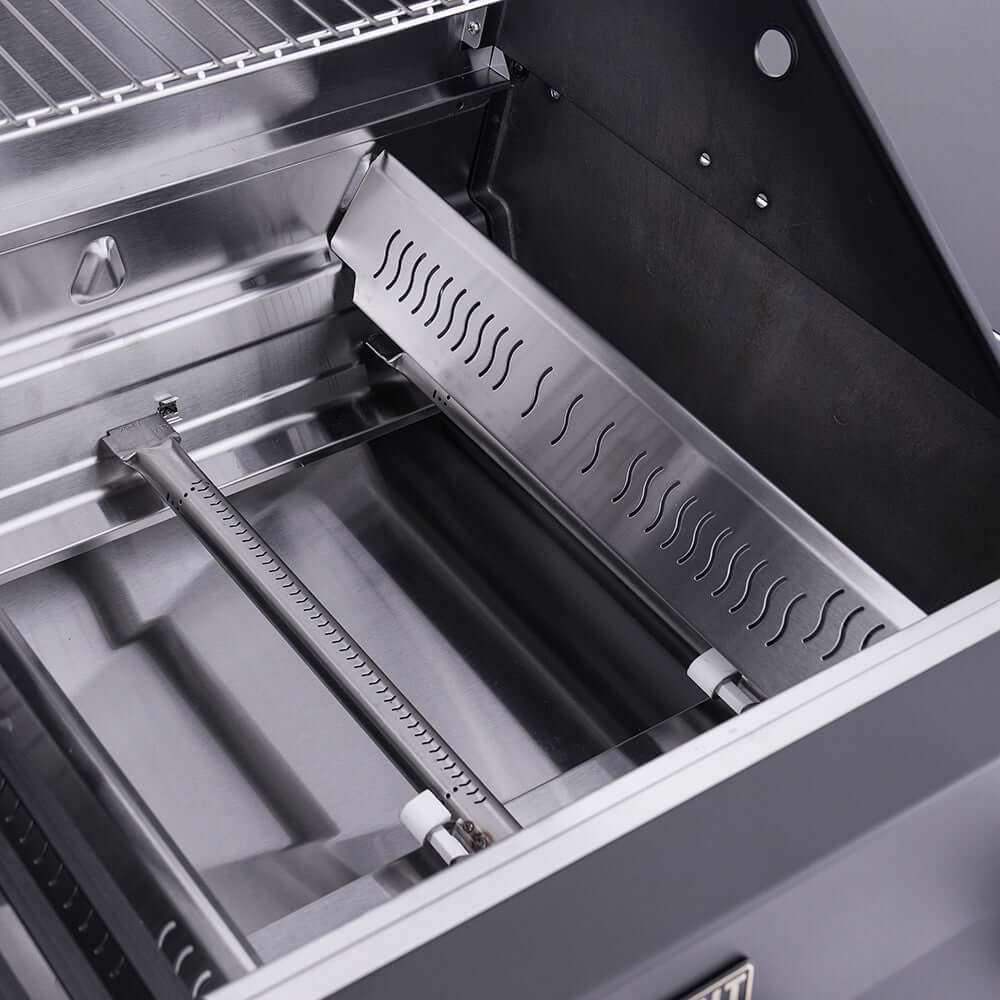 Monument Grills Eminence 425 Series | 4 Burner Fortified Propane Gas Grill in Silky Matte Black