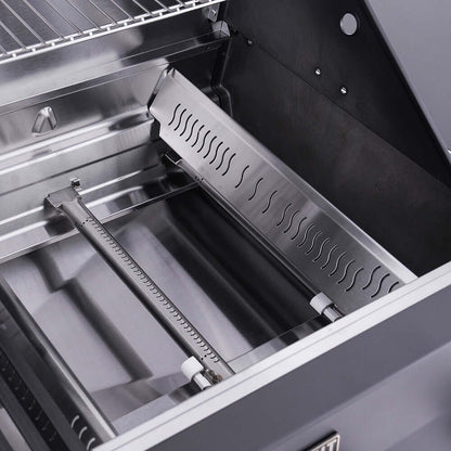 Monument Grills Eminence 425 Series | 4 Burner Fortified Propane Gas Grill in Silky Matte Black