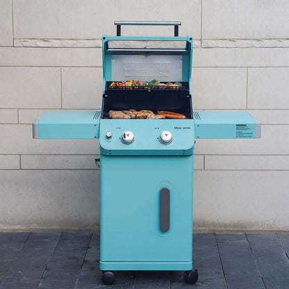 Monument Grills Mesa 200G Series | 2 Burner Propane Gas Grill in Turquoise Green