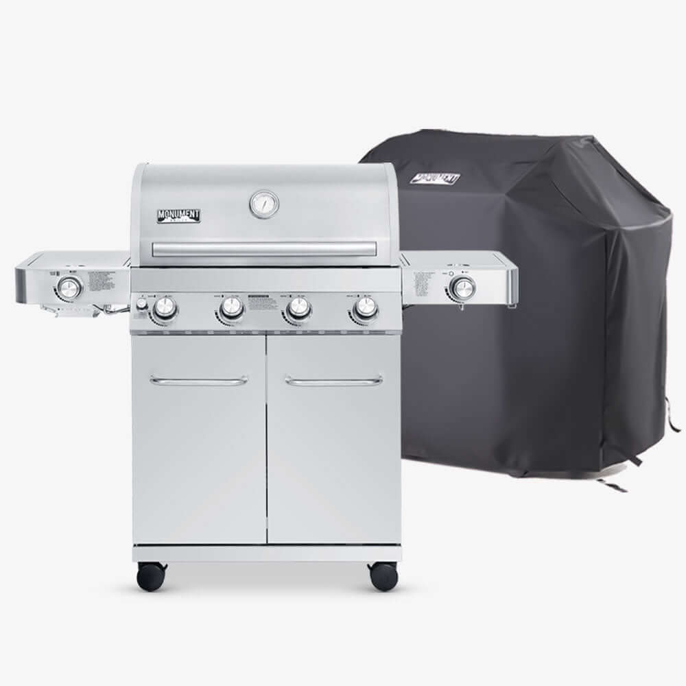 Monument Grills Classic 24367 Series | 4 Burner Propane Gas Grill in Stainless Steel