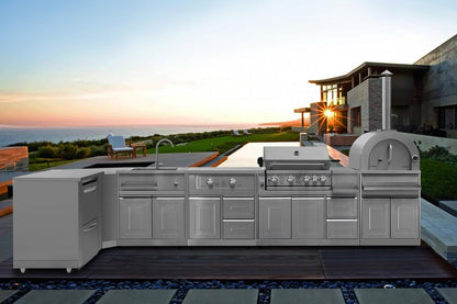THOR Kitchen Outdoor Kitchen Sink Center, MK01SS304