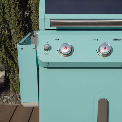 Monument Grills Mesa 200G Series | 2 Burner Propane Gas Grill in Turquoise Green