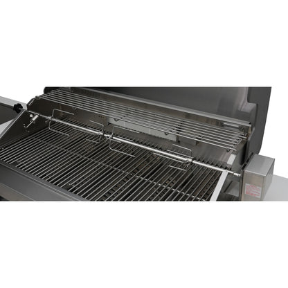 Mont Alpi 400 Deluxe BBQ Grill Island with L-Shape, Beverage Center & Extra Drawer Storage - MAi400-D90BEVDR