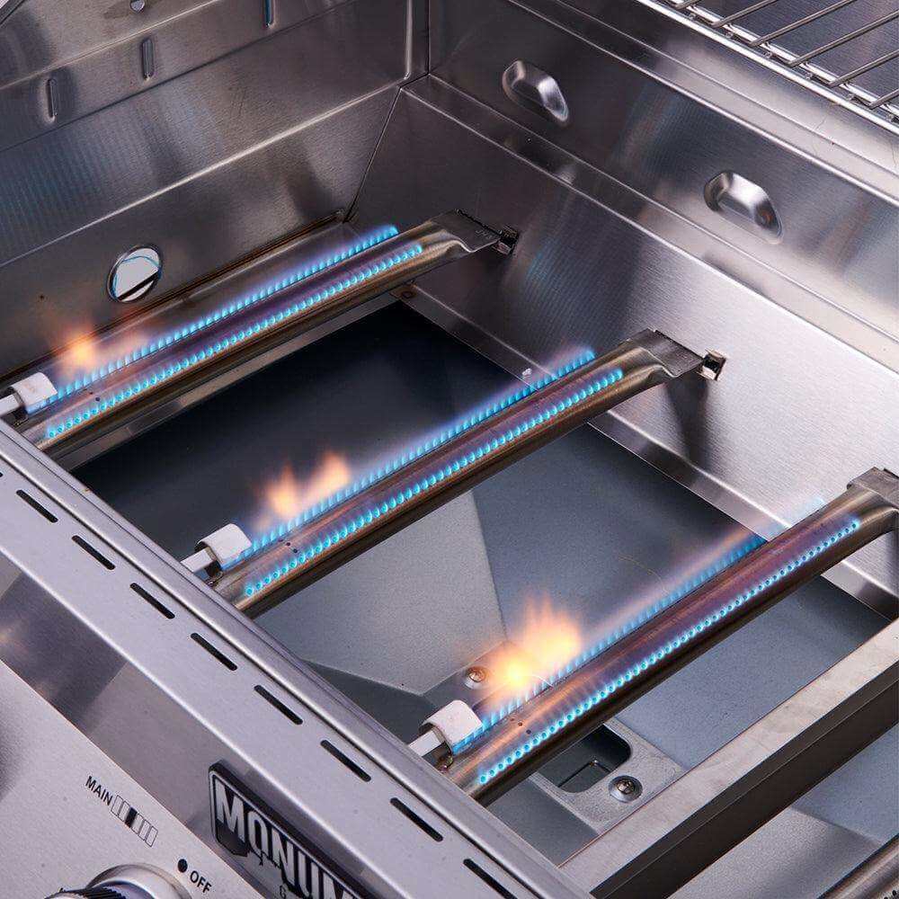 Monument Grills Classic 35633 Series | 4 Burner Propane Gas Grill in Stainless Steel