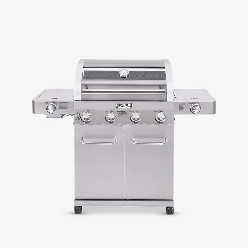 Monument Grills Classic 35633 Series | 4 Burner Propane Gas Grill in Stainless Steel