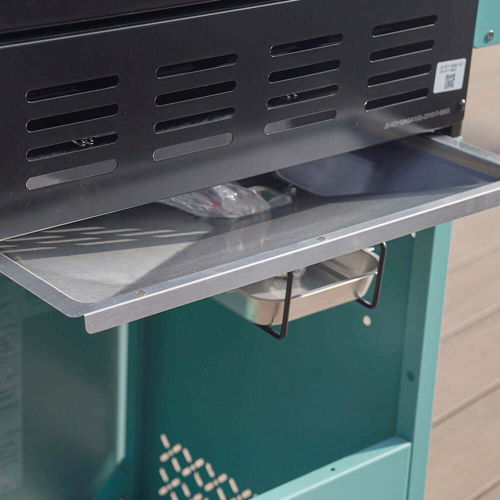 Monument Grills Mesa 200G Series | 2 Burner Propane Gas Grill in Turquoise Green