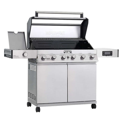 Monument Grills Denali 605 Series | 6 Burner Smart Tech Propane Gas Grill in Stainless Steel (Natural Gas Convertible)