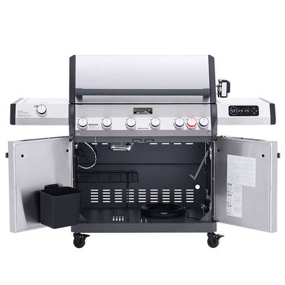Monument Grills Eminence 605 Series | 6 Burner Advanced Propane Gas Grill in Stainless Steel (Natural Gas Convertible)