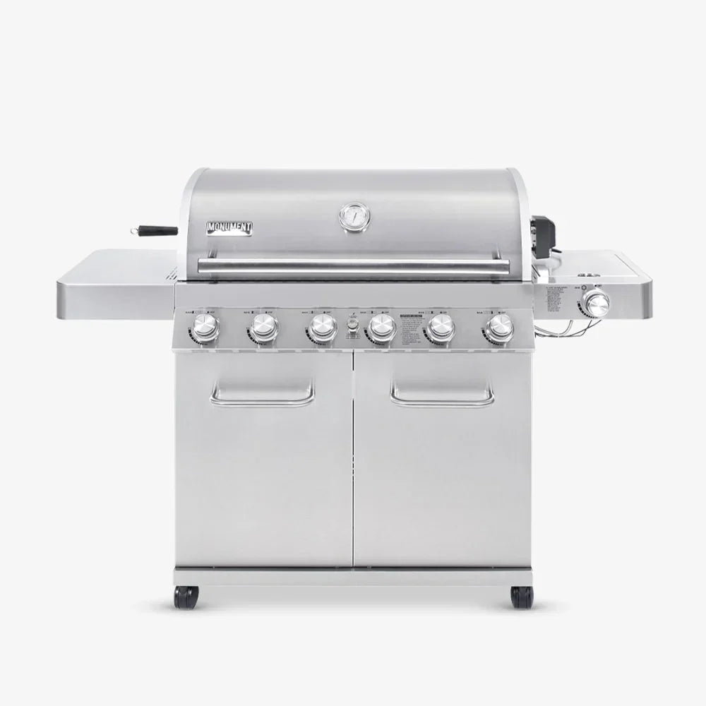 Monument Grills Classic 77352 Series | 6 Burner Propane Gas Grill in Stainless Steel