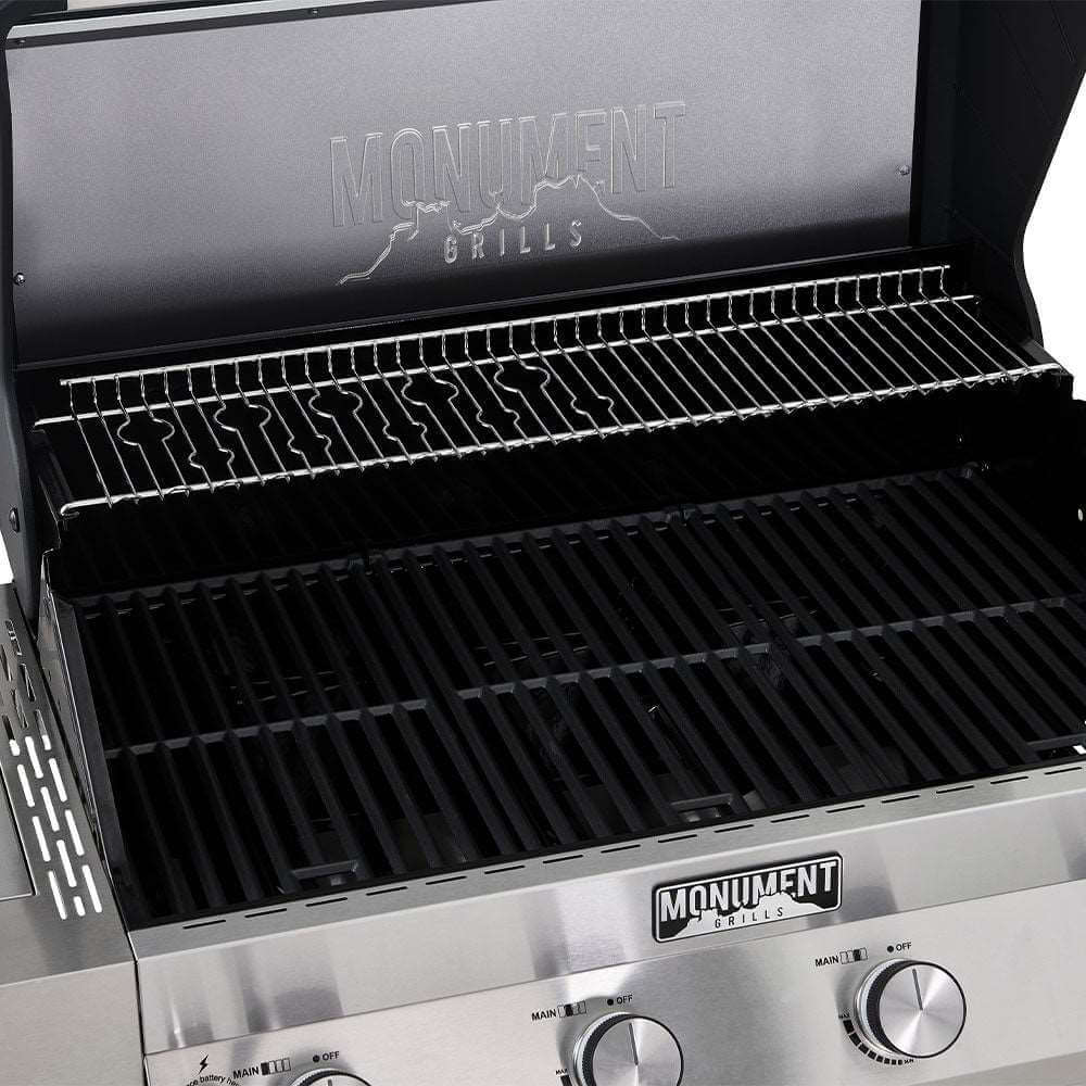 Monument Grills Denali 405 Series | 4 Burner Smart Tech Propane Gas Grill in Stainless Steel
