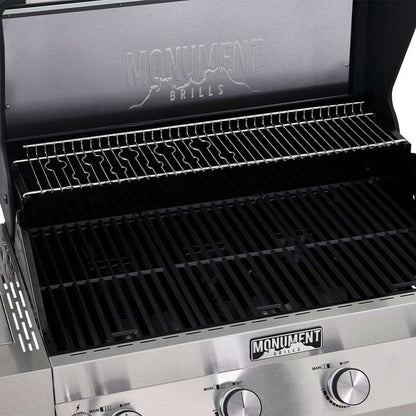 Monument Grills Denali 405 Series | 4 Burner Smart Tech Propane Gas Grill in Stainless Steel