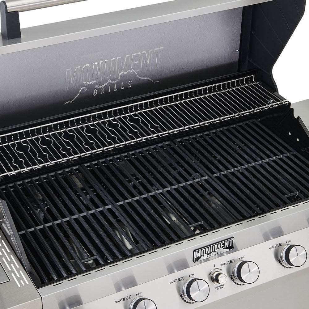 Monument Grills Denali 605 Series | 6 Burner Smart Tech Propane Gas Grill in Stainless Steel (Natural Gas Convertible)
