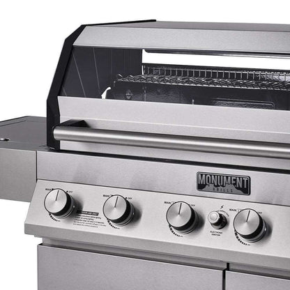 Monument Grills Denali 605 Series | 6 Burner Smart Tech Propane Gas Grill in Stainless Steel (Natural Gas Convertible)