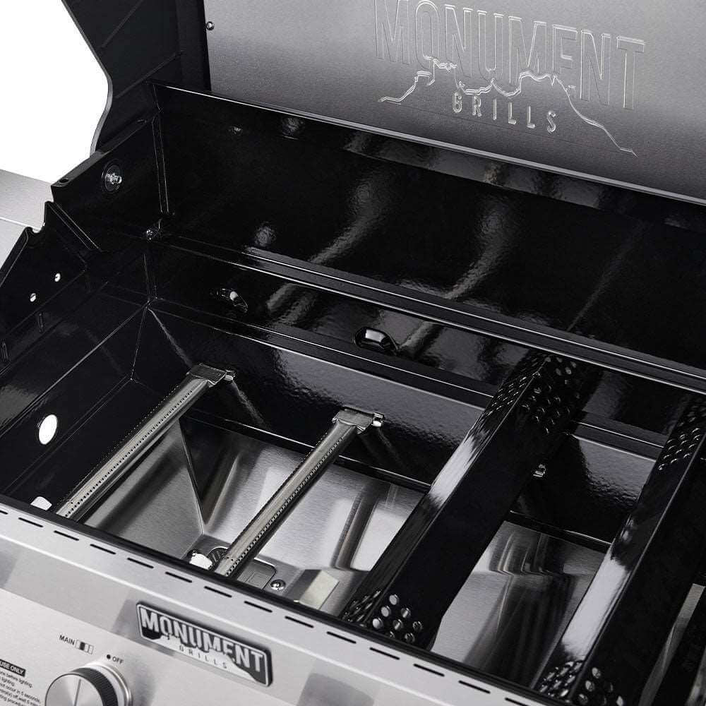Monument Grills Denali 405 Series | 4 Burner Smart Tech Propane Gas Grill in Stainless Steel