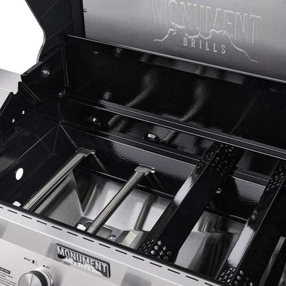 Monument Grills Denali 405 Series | 4 Burner Smart Tech Propane Gas Grill in Stainless Steel