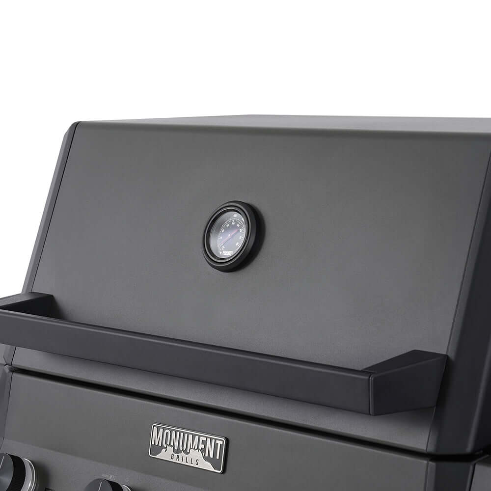 Monument Grills Eminence 425 Series | 4 Burner Fortified Propane Gas Grill in Silky Matte Black