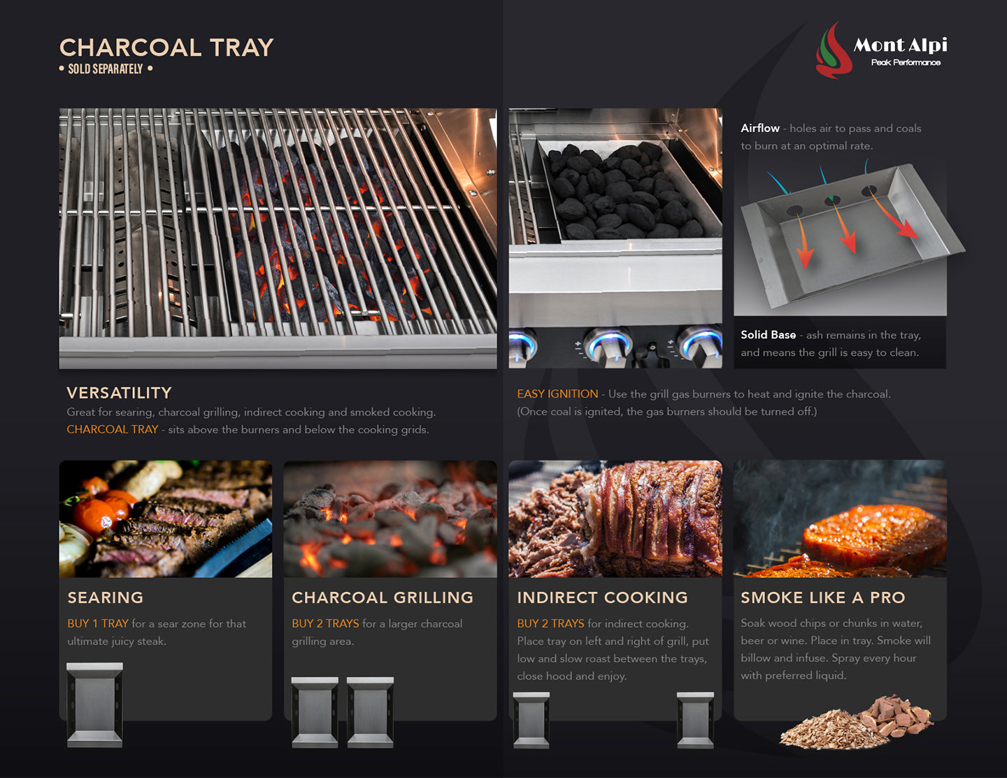 Mont Alpi 400 Deluxe BBQ Grill Island with Kegerator, Kamado Module, Extra Storage & Fridge - MAi400-DKEGKAMFCXL