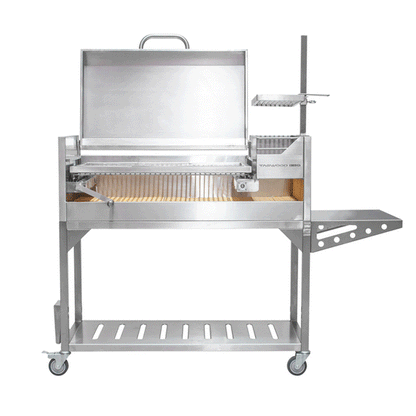 Tagwood BBQ Argentine Santa Maria Wood Fire & Charcoal Grill with Top Lid (BBQ01SS)
