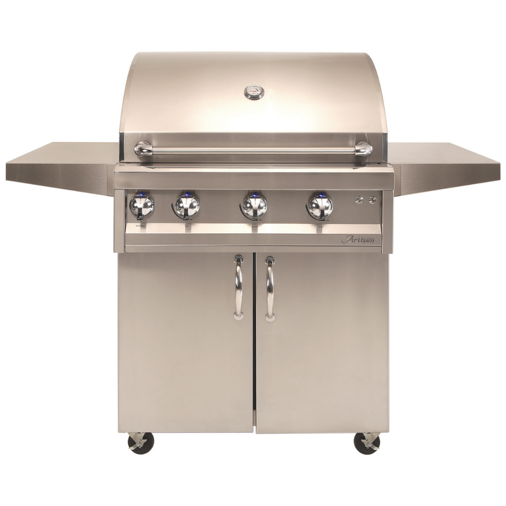 Artisan 32-Inch 3-Burner Professional Freestanding Gas Grill With Rotisserie & Light (ARTP-32C-NG/LP)