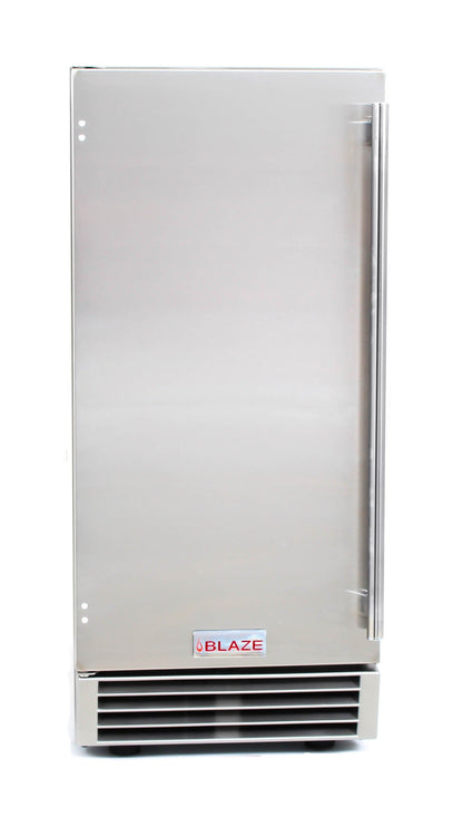 Blaze 15 in. 50 Lbs Outdoor Ice Maker with Gravity Drain, BLZ-ICEMKR-50GR
