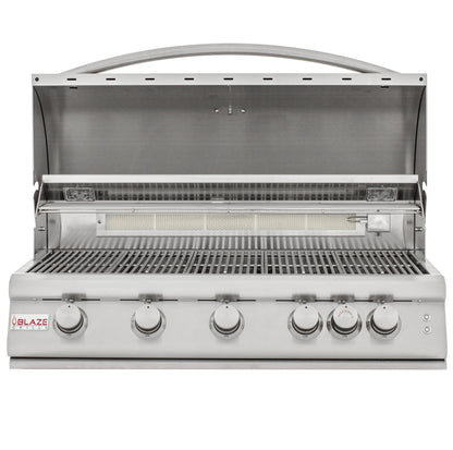 Blaze Professional 40 in., 5 Burner LTE Propane Gas Grill with Grill Cart, AP-BLZ-5LTE2-LP