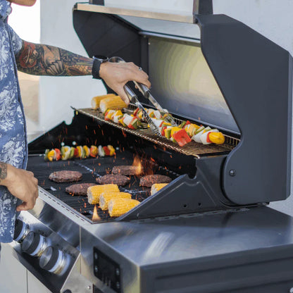 Monument Grills Denali 405 Series | 4 Burner Smart Tech Propane Gas Grill in Stainless Steel