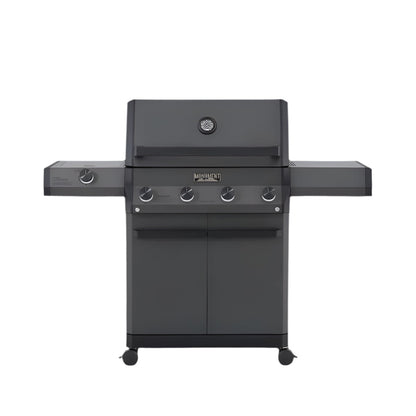 Monument Grills Eminence 425 Series | 4 Burner Fortified Propane Gas Grill in Silky Matte Black