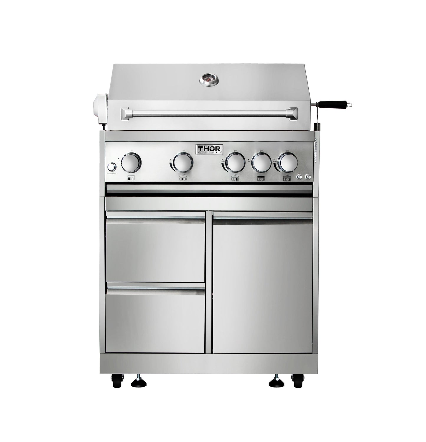 THOR Kitchen 32 in. Built-In Liquid Propane Grill, MK04SS304
