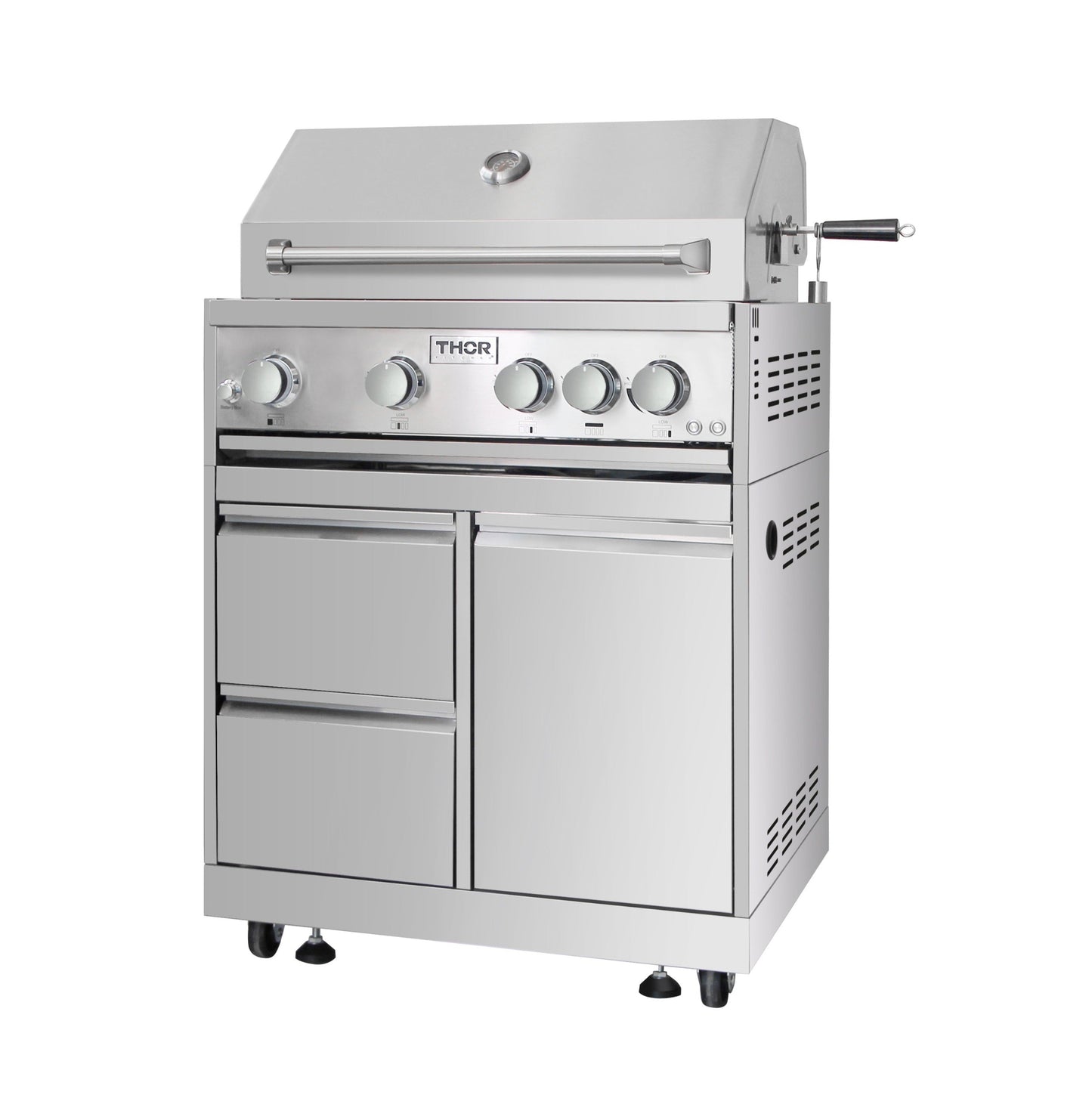 THOR Kitchen 32 in. Built-In Liquid Propane Grill, MK04SS304