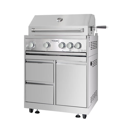 THOR Kitchen 32 in. Built-In Liquid Propane Grill, MK04SS304