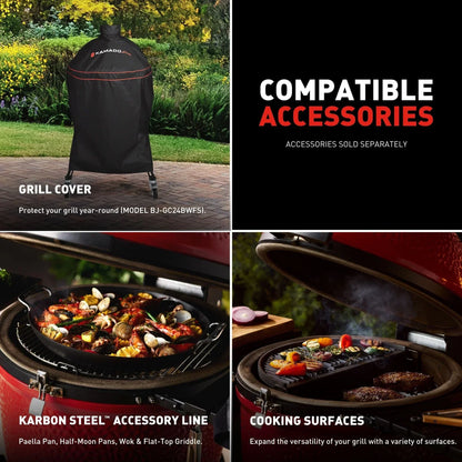Kamado Joe® Big Joe Konnected Joe 24" Digital Charcoal Grill And Smoker