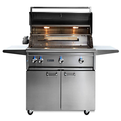Lynx 36-Inch Professional Gas Grill On Cart with All Trident Infrared Burners - L36ATRF-LP/NG