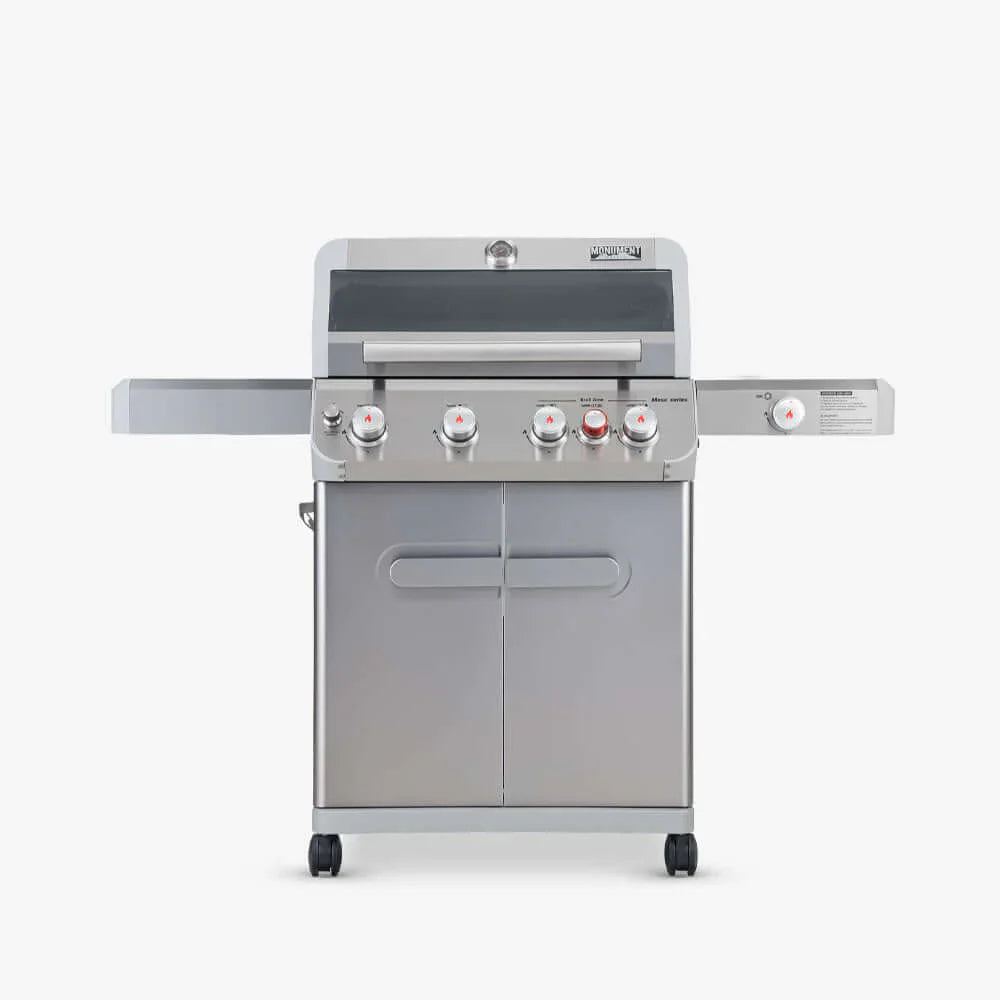 Monument Grills Mesa 415BZ Series | 4 Burner Propane Gas Grill in Stainless Steel