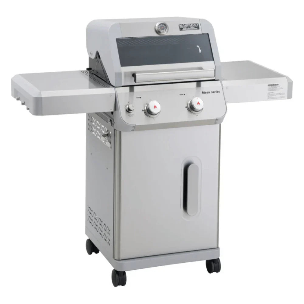Monument Grills Mesa 200S Series | 2 Burner Propane Gas Grill in Stainless Steel