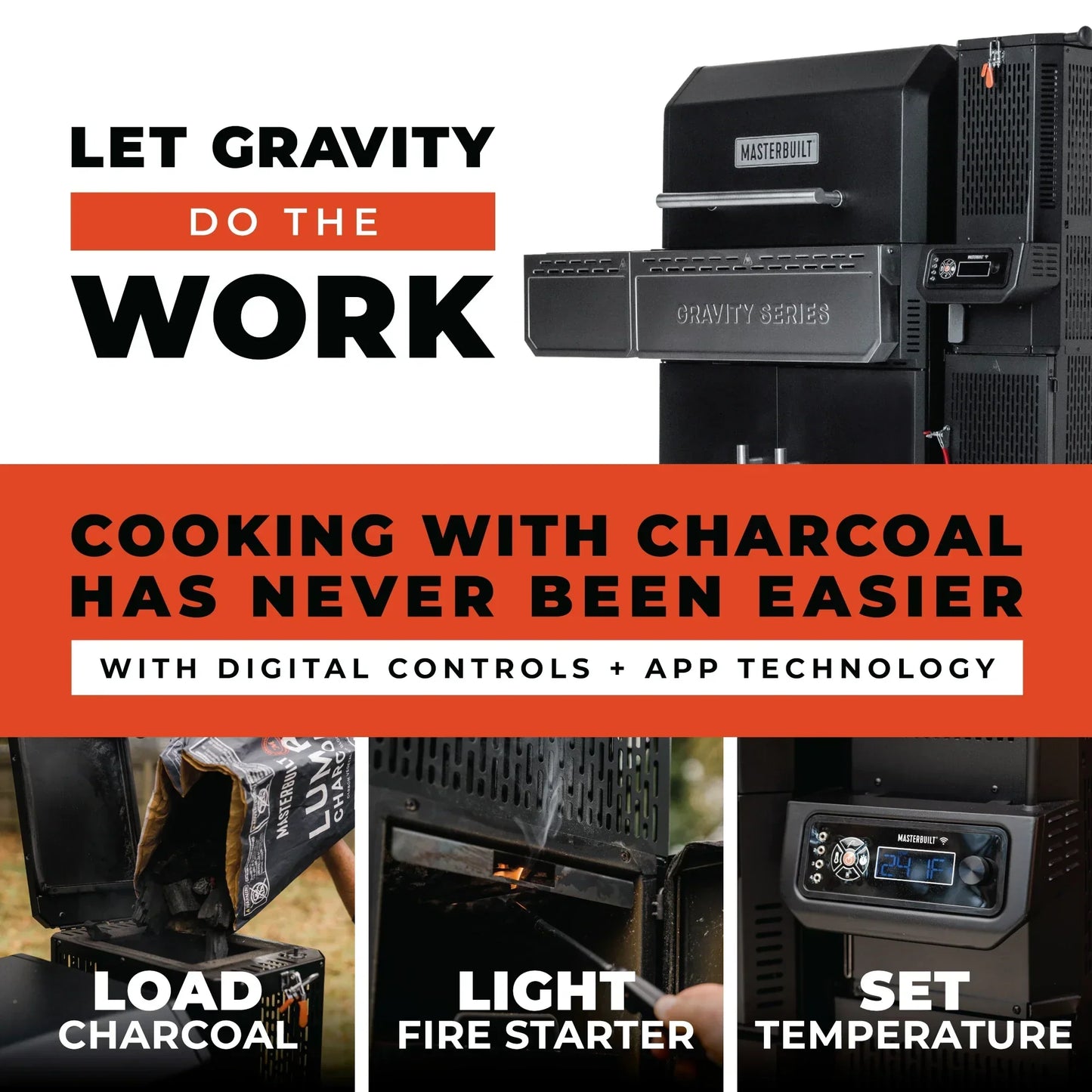 Masterbuilt®  Gravity Series™ 1150 Digital Charcoal Grill and Smoker