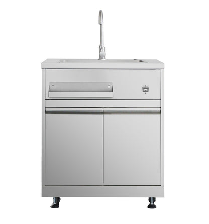 THOR Outdoor Kitchen Package with Propane Gas Grill and Refrigerator, AP-Outdoor-LP-R-6-B