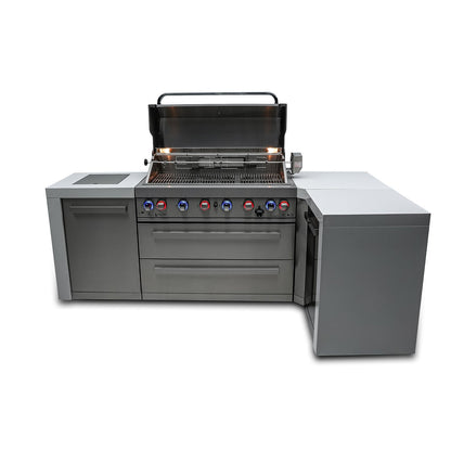 Mont Alpi 805 Deluxe BBQ Grill Island with L-Shape - MAi805-D90C
