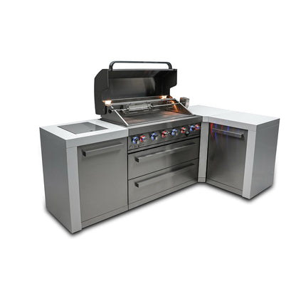 Mont Alpi 805 Deluxe BBQ Grill Island with L-Shape - MAi805-D90C