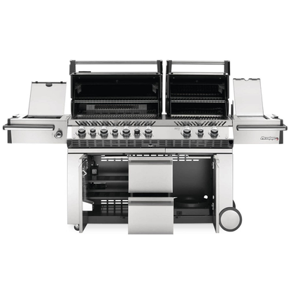 Napoleon Prestige PRO 825 Gas Grill with Power Side Burner, Infrared Rear & Bottom Burners- PRO825RSBI
