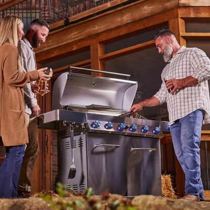 Monument Grills Classic 77352 Series | 6 Burner Propane Gas Grill in Stainless Steel