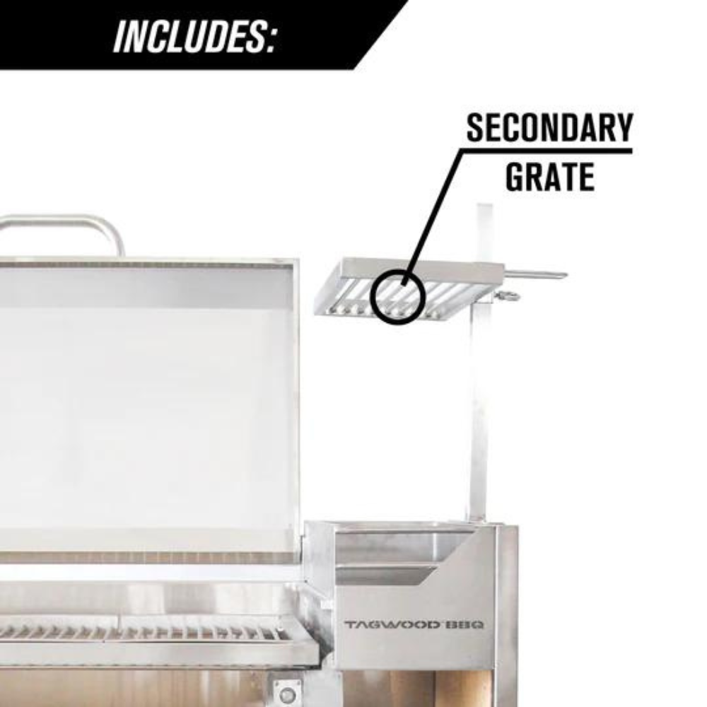 Tagwood BBQ Argentine Santa Maria Wood Fire & Charcoal Grill with Top Lid (BBQ01SS)