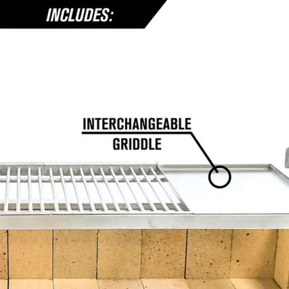 Tagwood BBQ Argentine Santa Maria Wood Fire & Charcoal Grill with Top Lid (BBQ01SS)