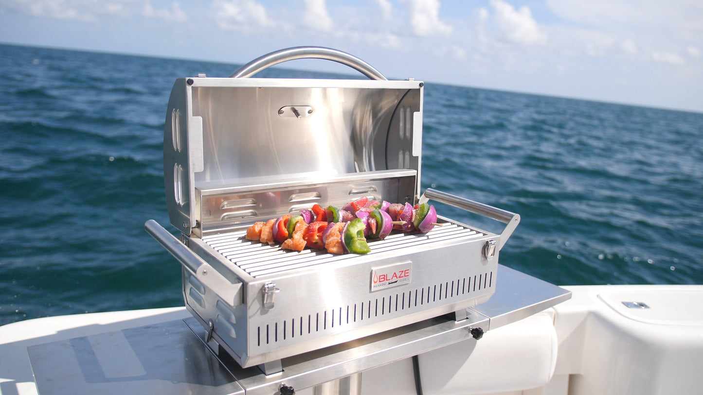 Blaze 27 in. Marine-Grade 316L Professional Portable Grill, BLZ-1PRO-PRTMG-LP