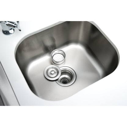 Mont Alpi 400 Deluxe BBQ Grill Island with L-Shape, Beverage Center, Kamado Module & Extra Drawer Storage - MAi400-D90BEVKAMDR