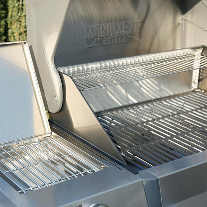 Monument Grills Eminence 405 Series | 4 Burner Tech Propane Gas Grill in Stainless Steel