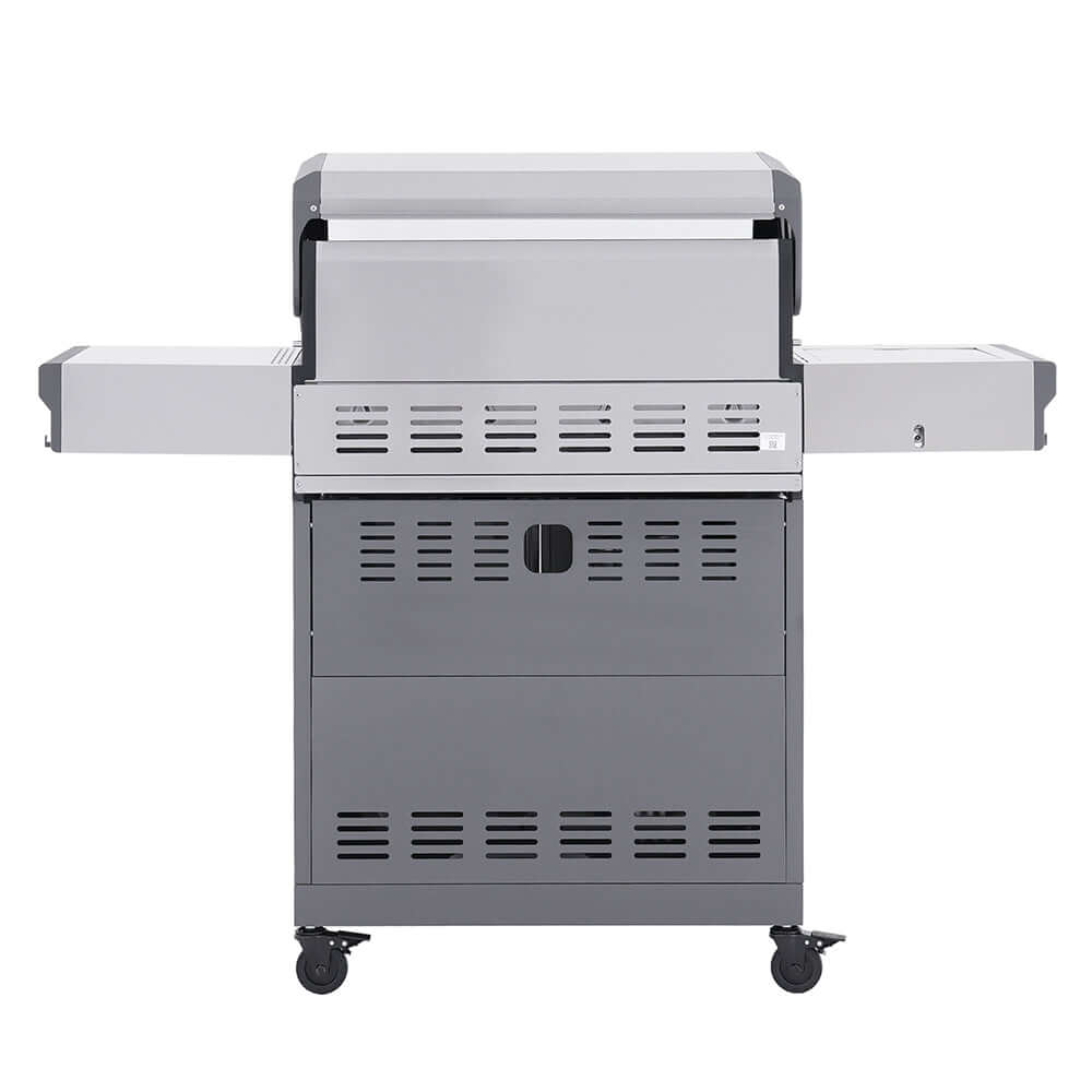 Monument Grills Eminence 405 Series | 4 Burner Tech Propane Gas Grill in Stainless Steel