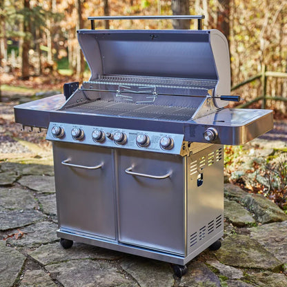 Monument Grills Classic 77352 Series | 6 Burner Propane Gas Grill in Stainless Steel