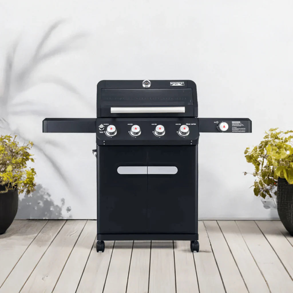 Monument Grills Mesa 425 Series | 4 Burner Propane Gas Grill in Black